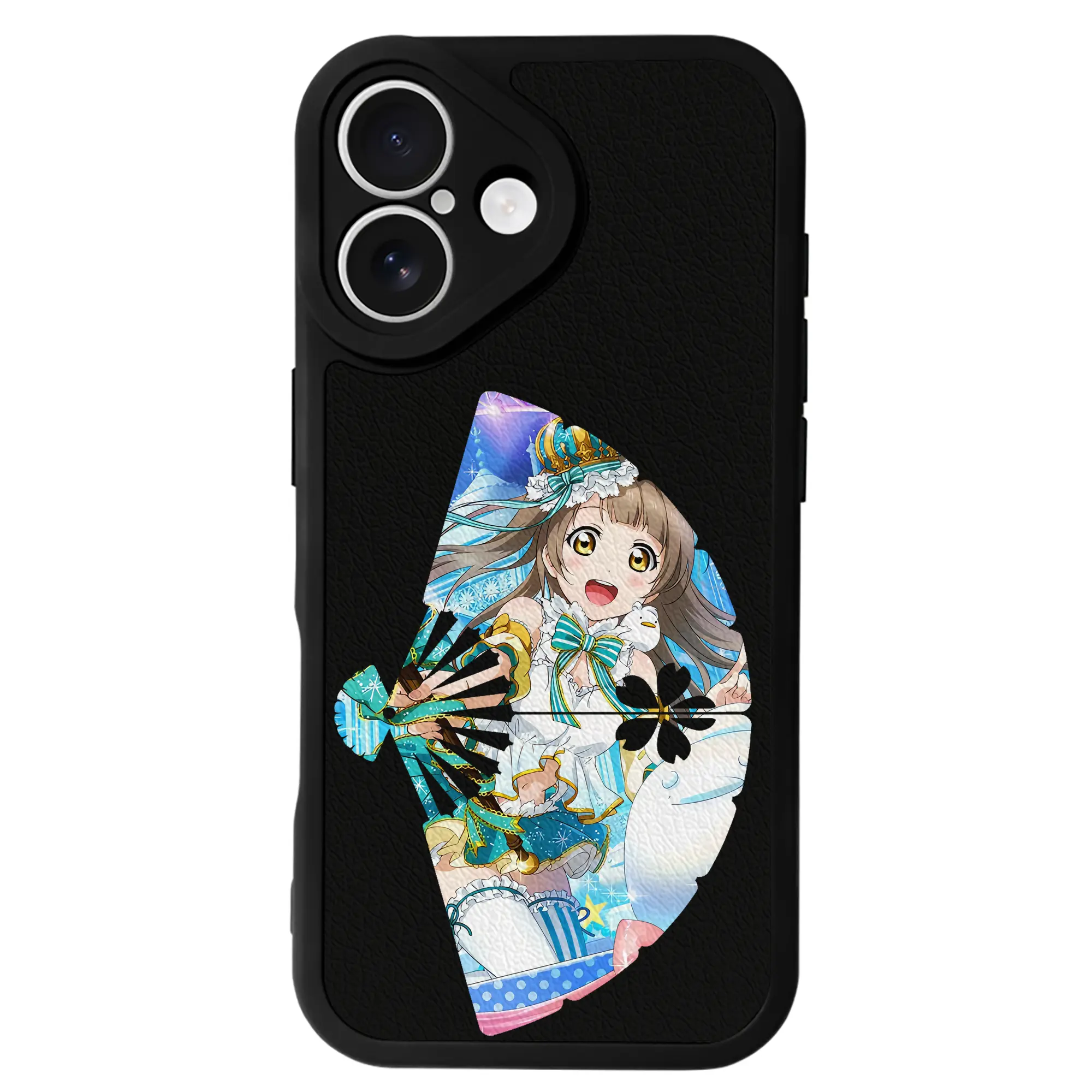 Love Live! グッズ,南ことり - IPhone 16シリーズ対応 ・ シリコンスマホケース ・ レザー調 ・ 高精度フィット ・ 耐衝撃 ・ ワイヤレス充電対応 ・ 精密カット